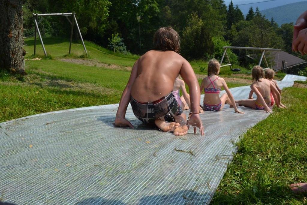 Apartmán Holzhaus "Zum Schwarz'N" Aurach am Hongar Exteriér fotografie