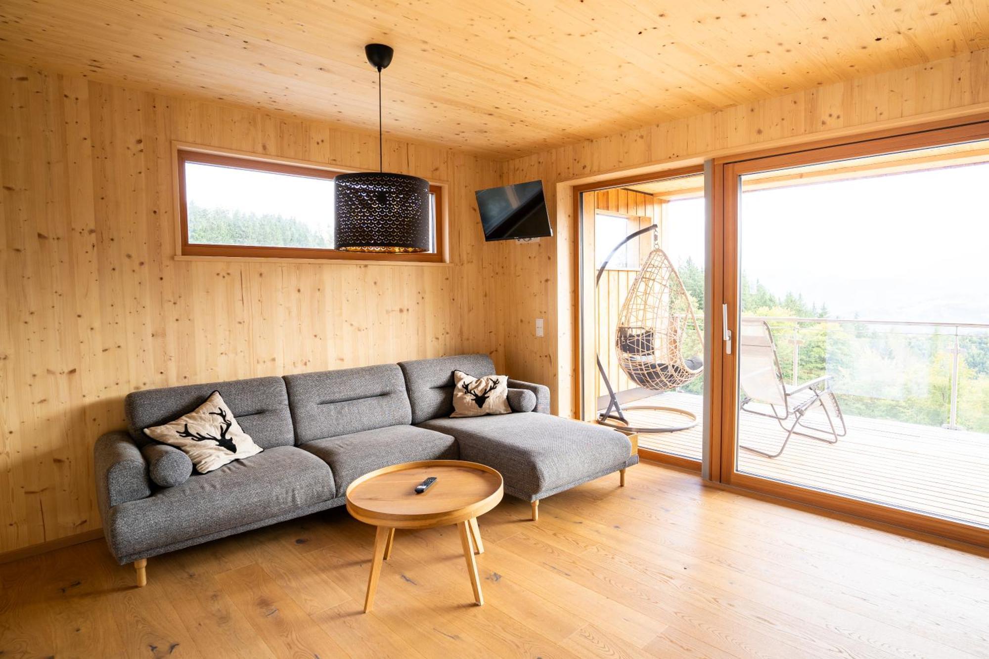 Apartmán Holzhaus "Zum Schwarz'N" Aurach am Hongar Exteriér fotografie